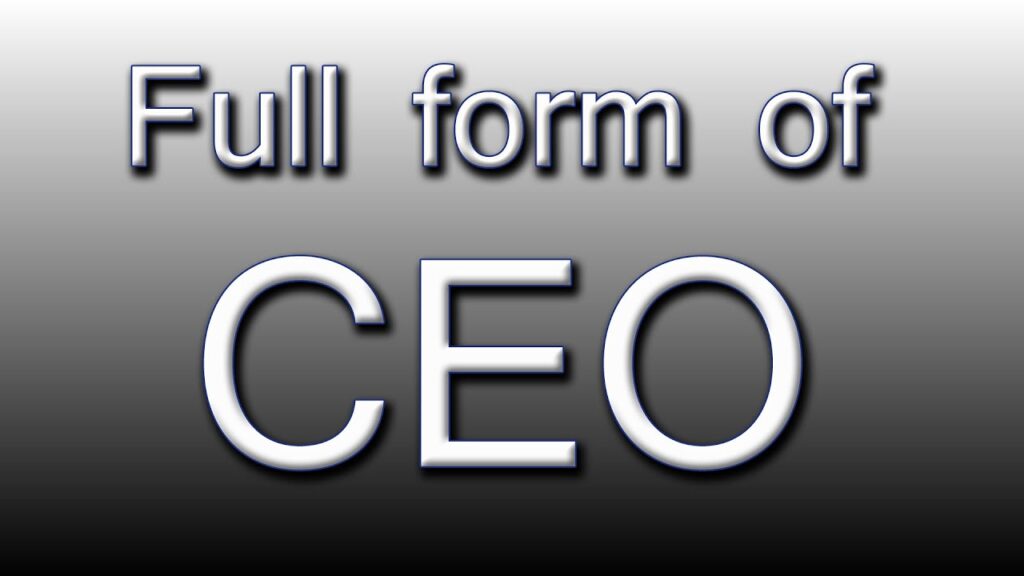 CEO Full Form