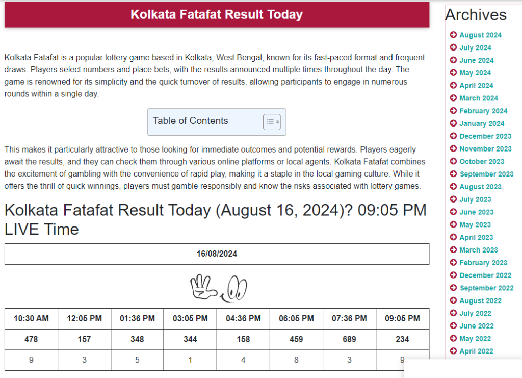 What Is the Easiest Way to Check Kolkata Fatafat Result?