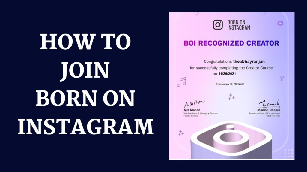 Born On Instagram