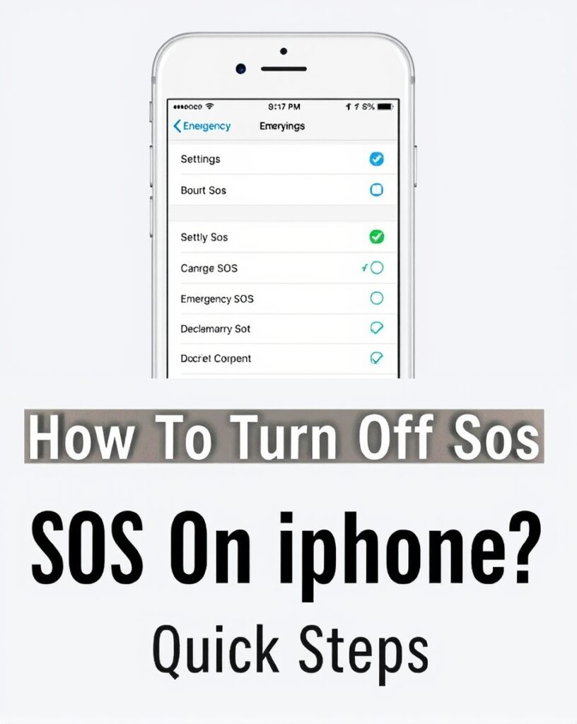 How To Turn Off SOS On iPhone? Quick Steps How To Turn Off SOS On iPhone