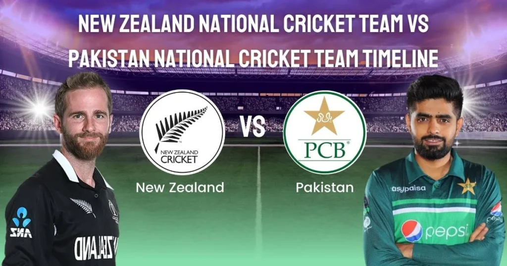New Zealand National Cricket Team vs Pakistan National Cricket Team Timeline