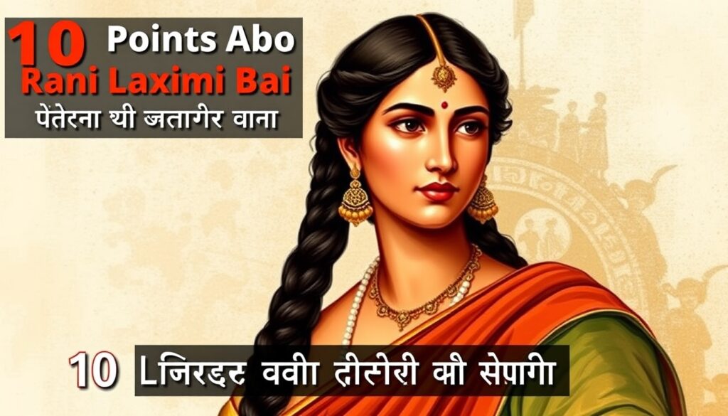 10 Points About Rani Laxmi Bai - 10 Lines on Rani Lakshmi Bai in Hindi