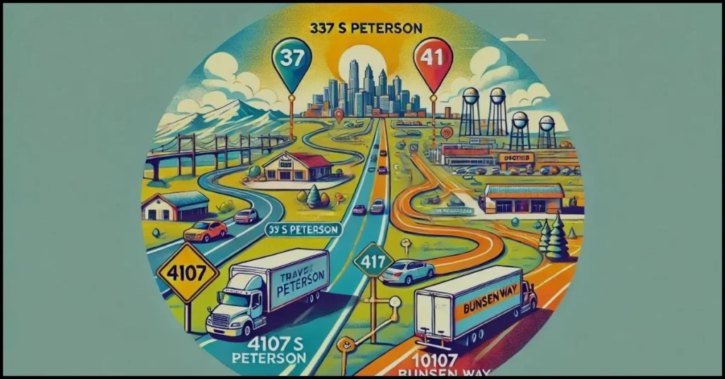 337 S Peterson to 4107 to 10191 Bunsen Way