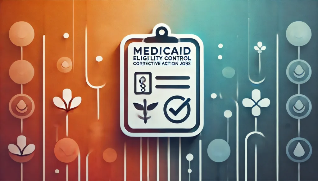 Medicaid Eligibility Quality Control Corrective Action Jobs