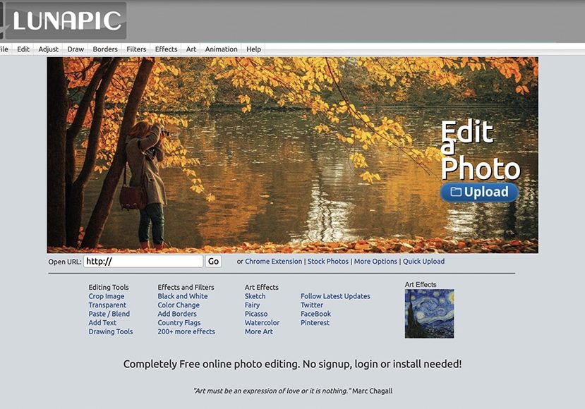 How to use Lunapic Online Photo Editor Lunapic Online Photo Editor